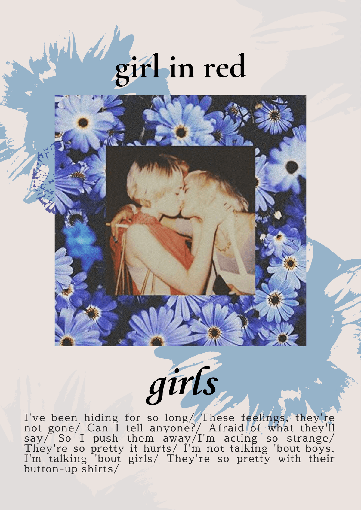 girls girl in red poster