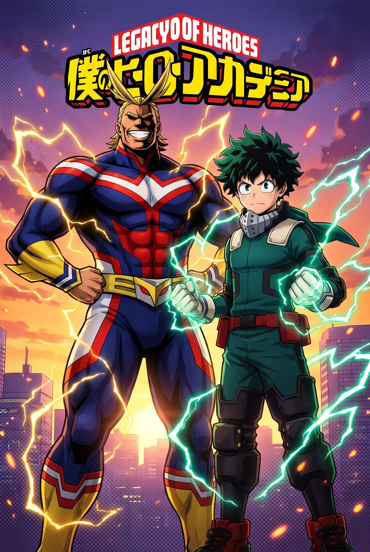 Izuku Midoriya and All Might
