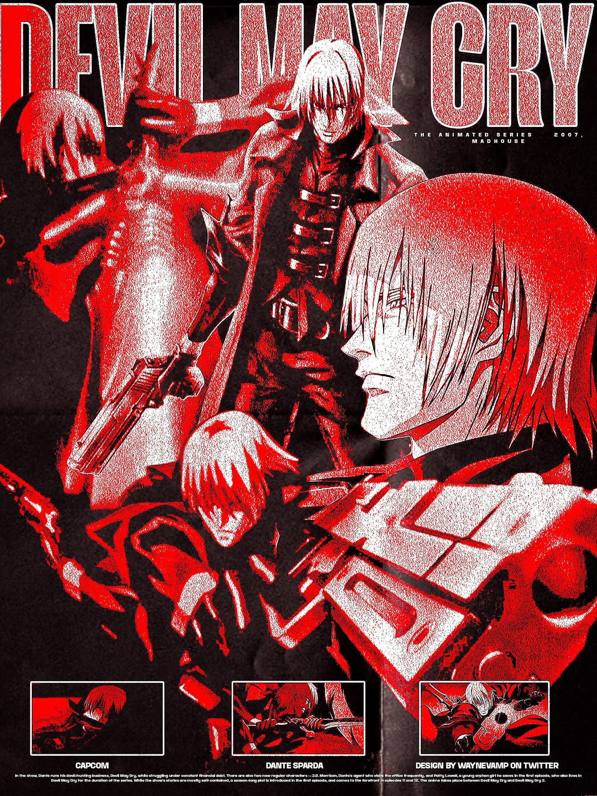 DEVIL MAY CRY ANIME POSTER    BY WAYNEVAMP ON TWITTER.