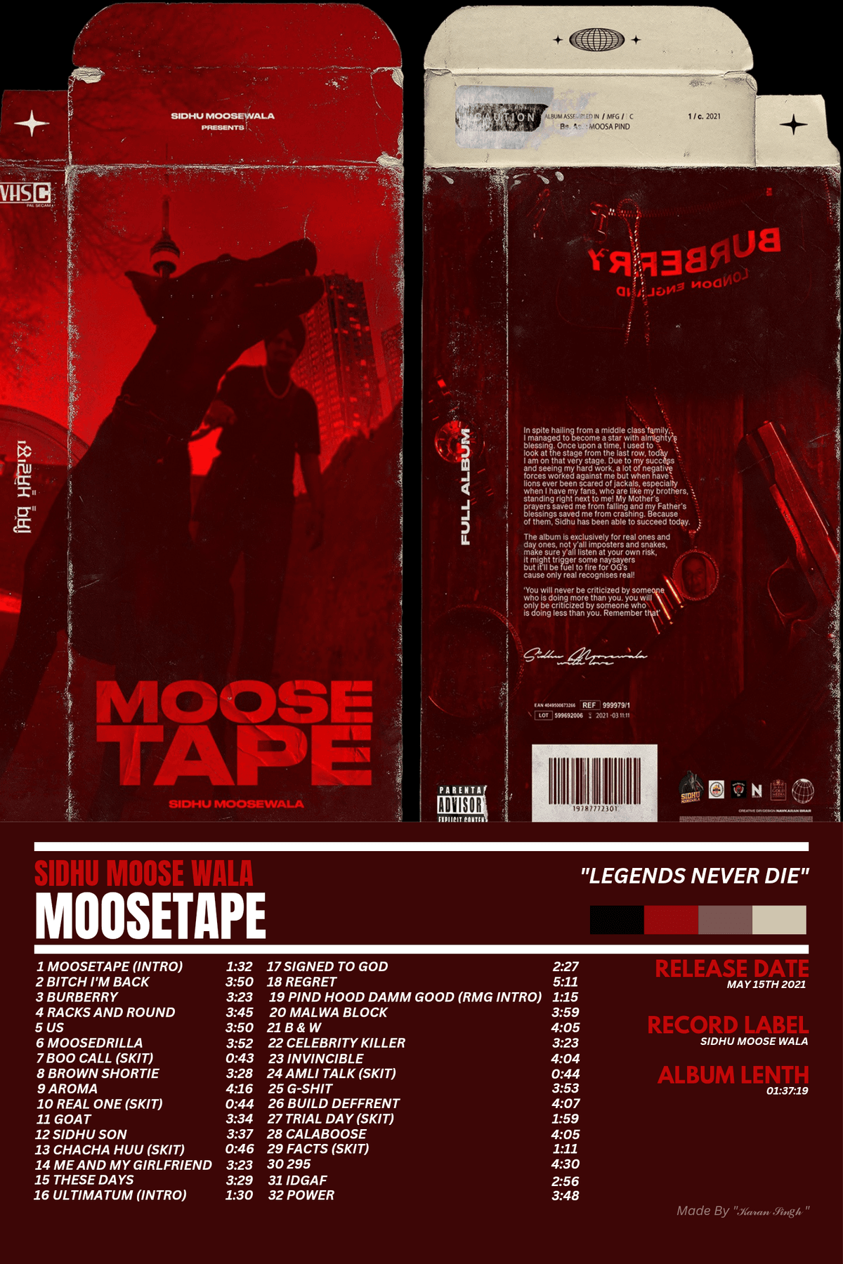 Sidhu Moose Wala MooseTape Poster