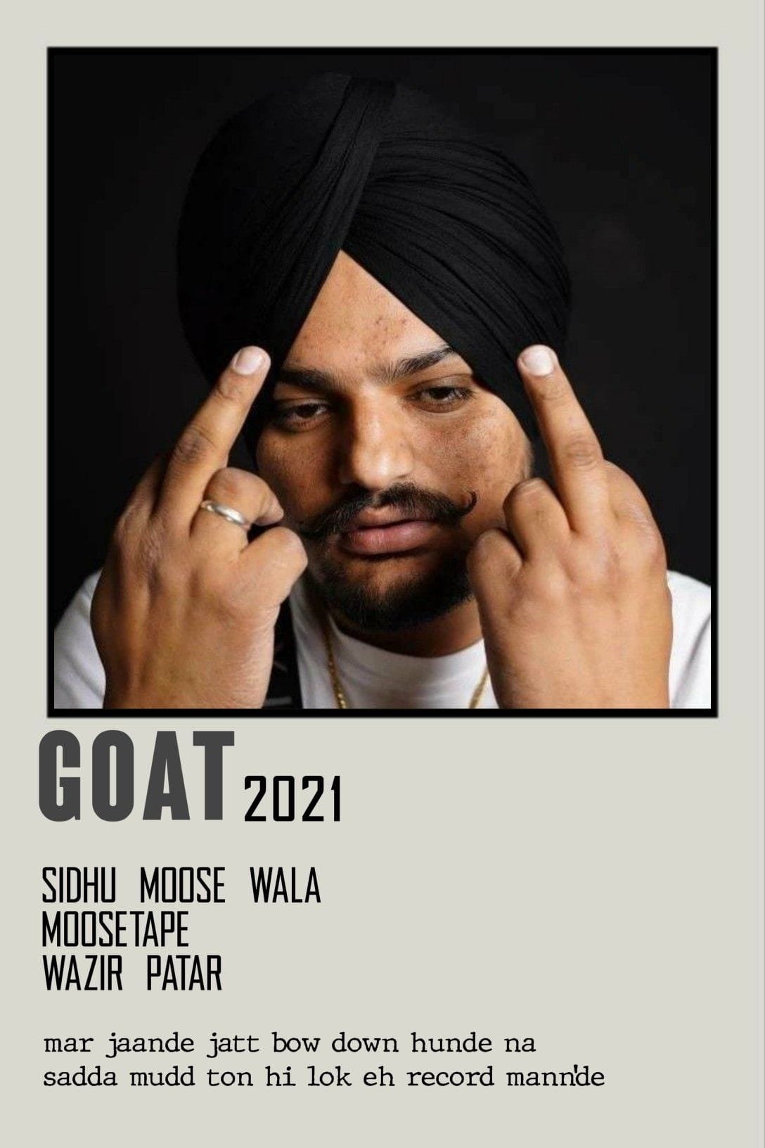 GOAT sidhu moosewala