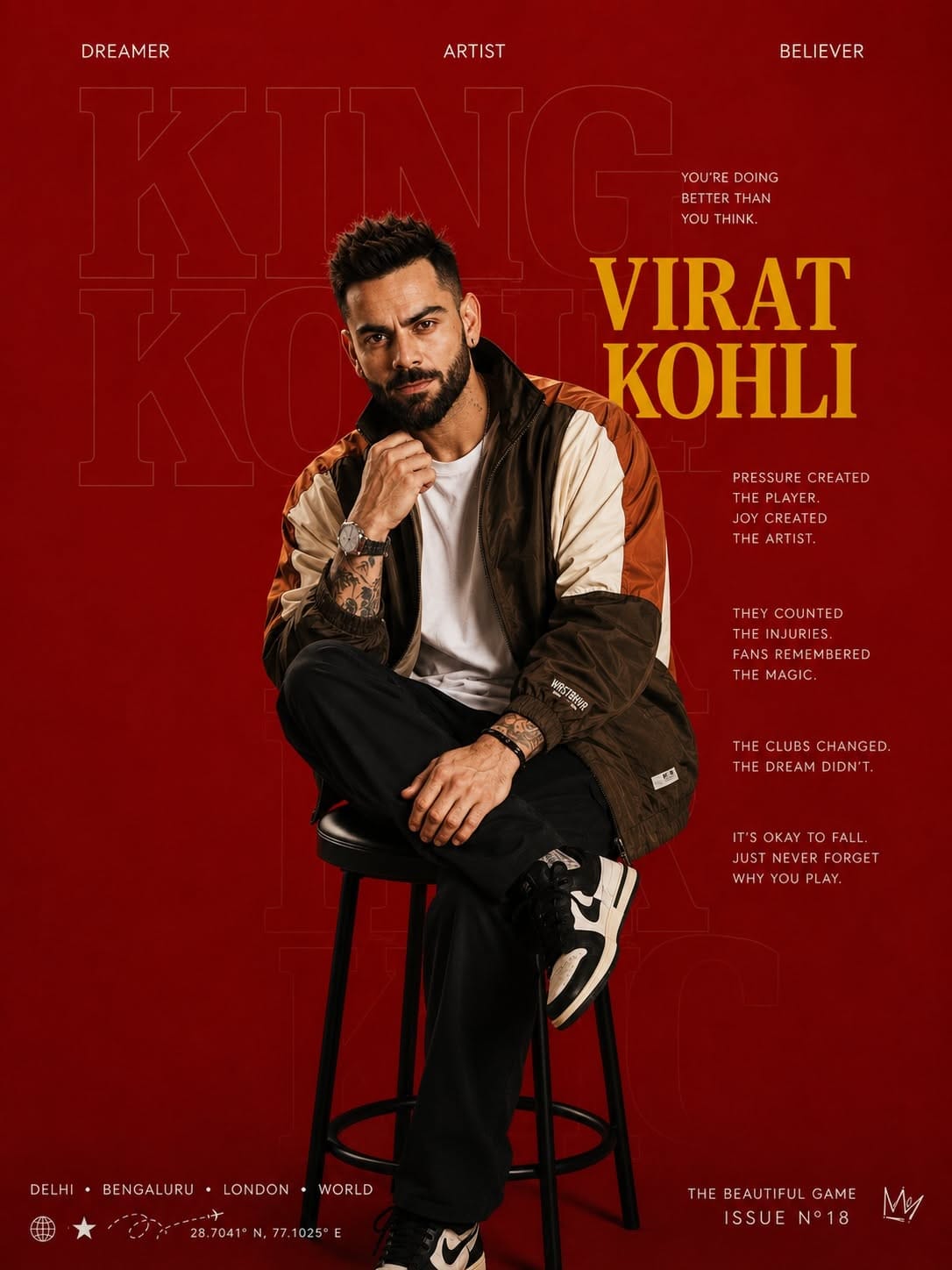 Virat Kohli HD Poster ❤️ | Ultimate Cricket Fan Wallpaper