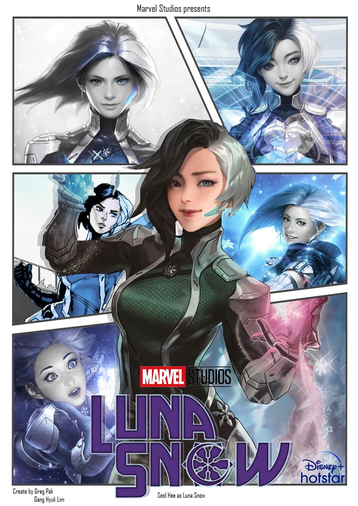 Luna Snow Poster B/B Version (Black/Blue)