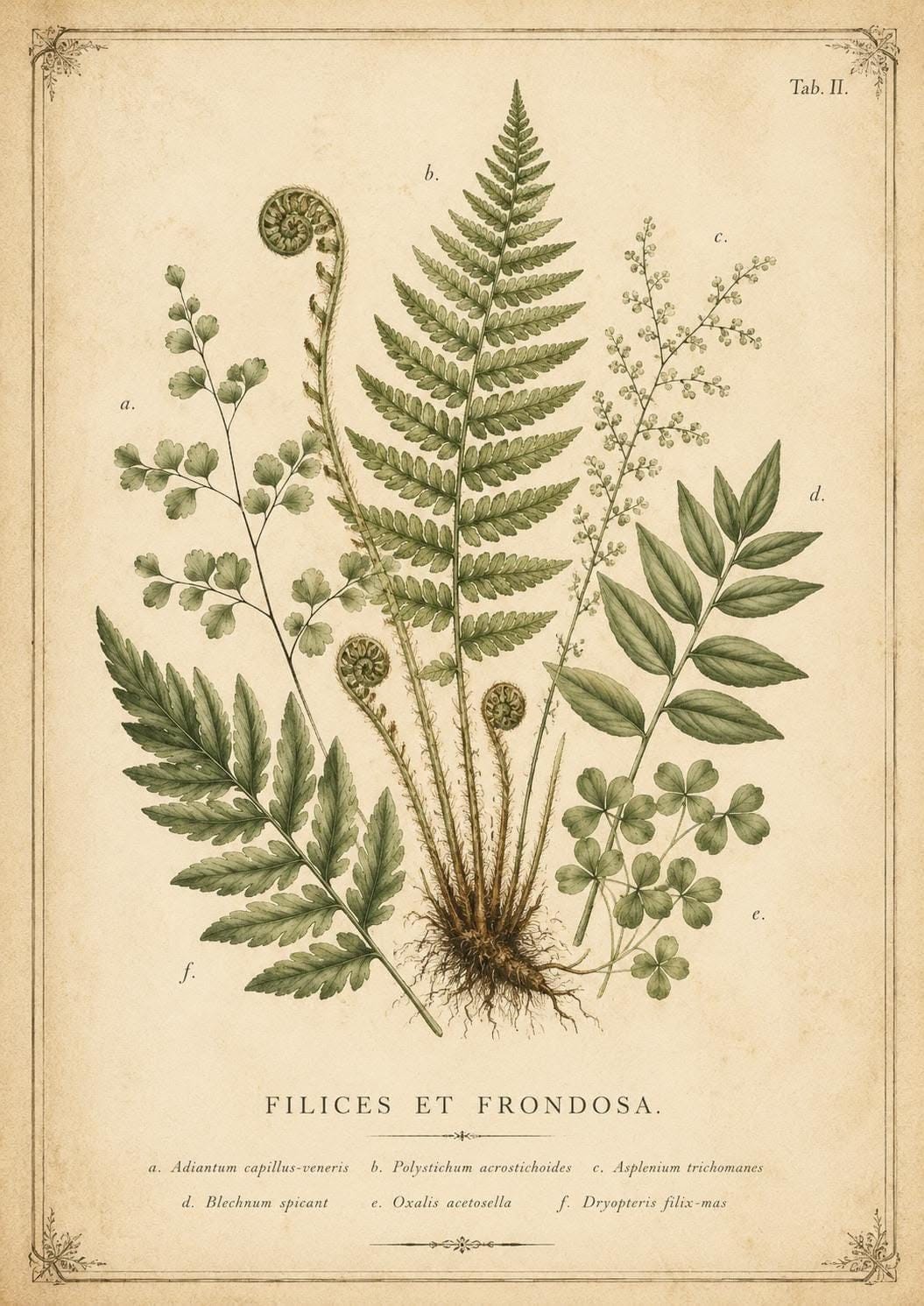 Vintage Botanical Art Set, Fungi Fern Prints, Naturalist Gallery Wall (digital Download) - Etsy