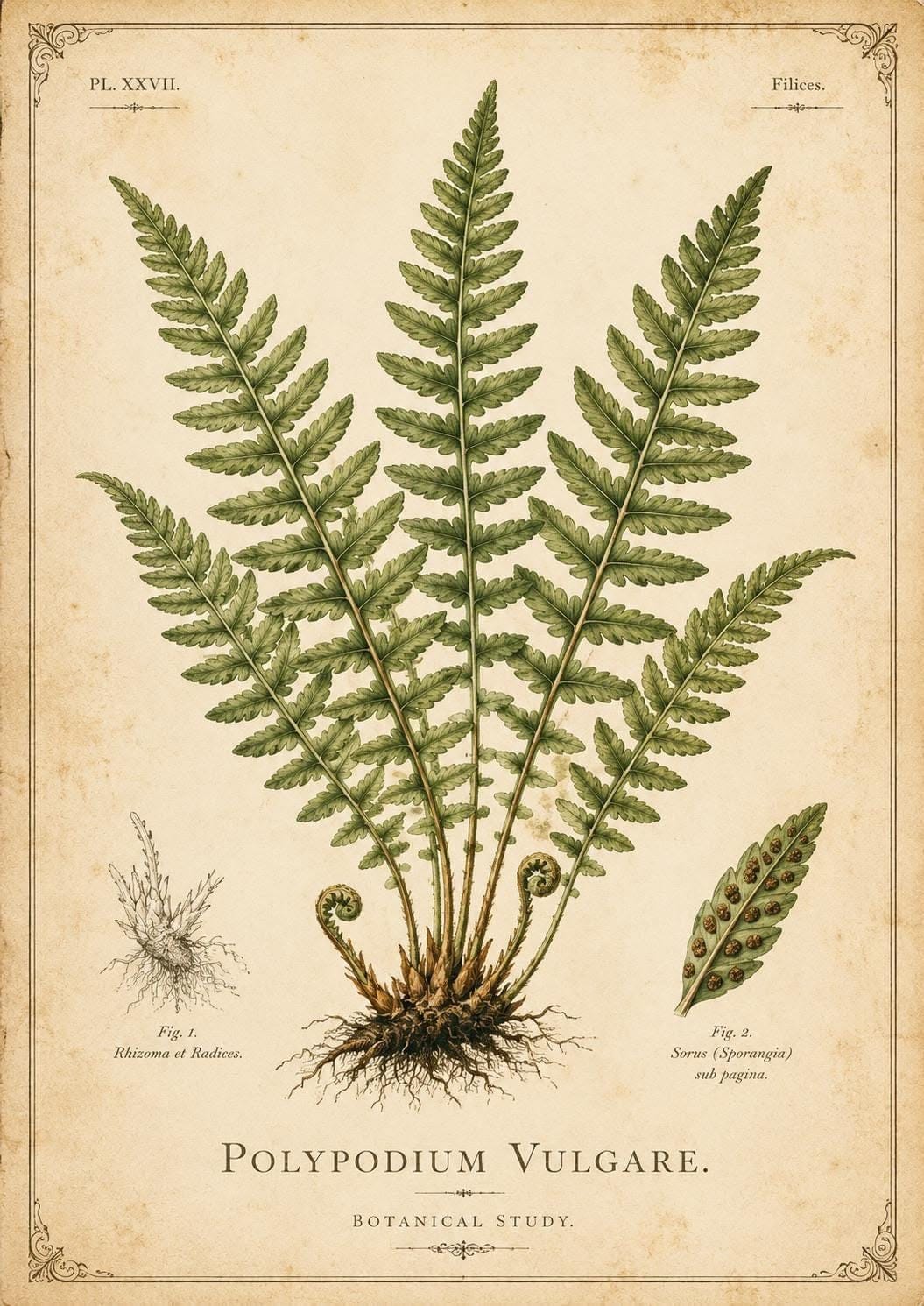 Vintage Fern Floral Prints, Botanical Wall Art Bundle, Cottagecore Decor (digital Download) - Etsy