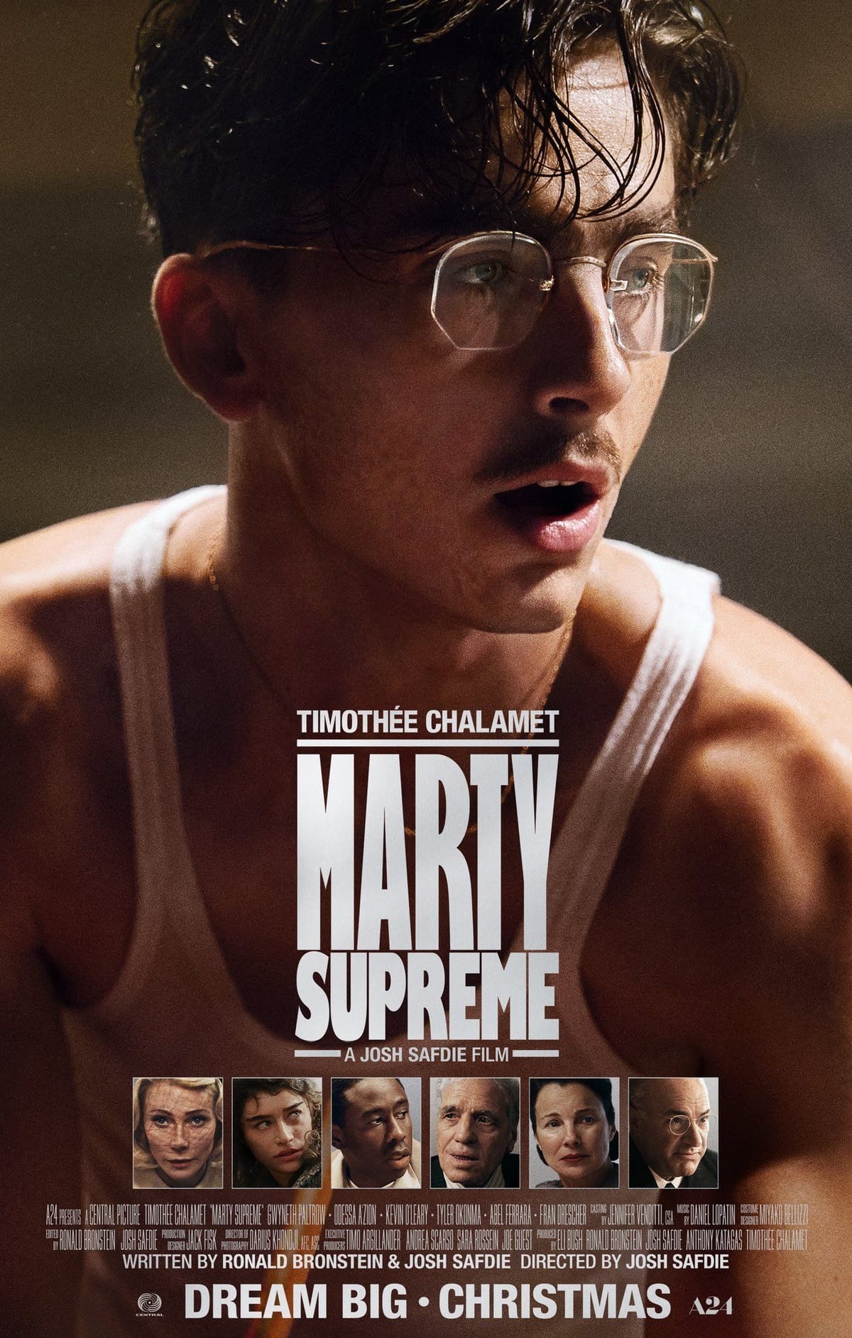New poster for 'MARTY SUPREME’ starring Timothée Chalamet.