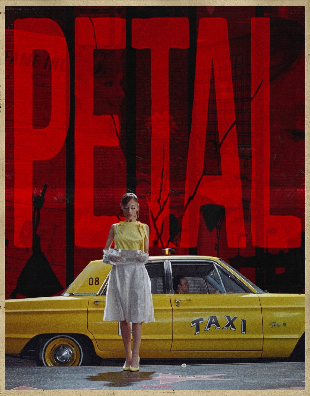 Ariana Grande petal poster