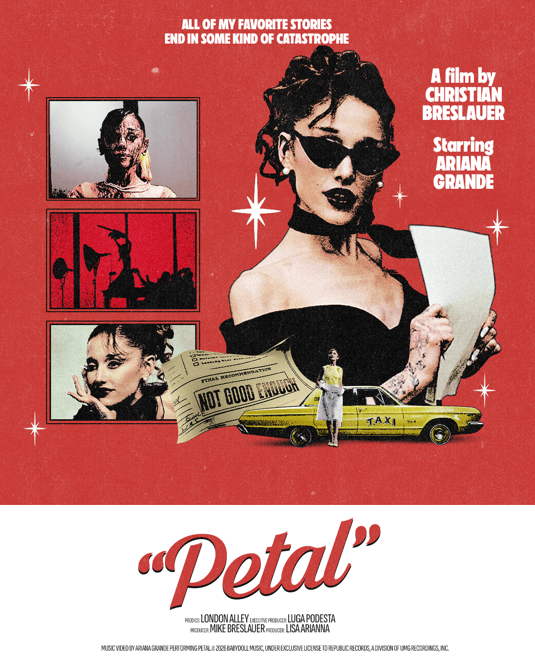 ariana grande petal poster