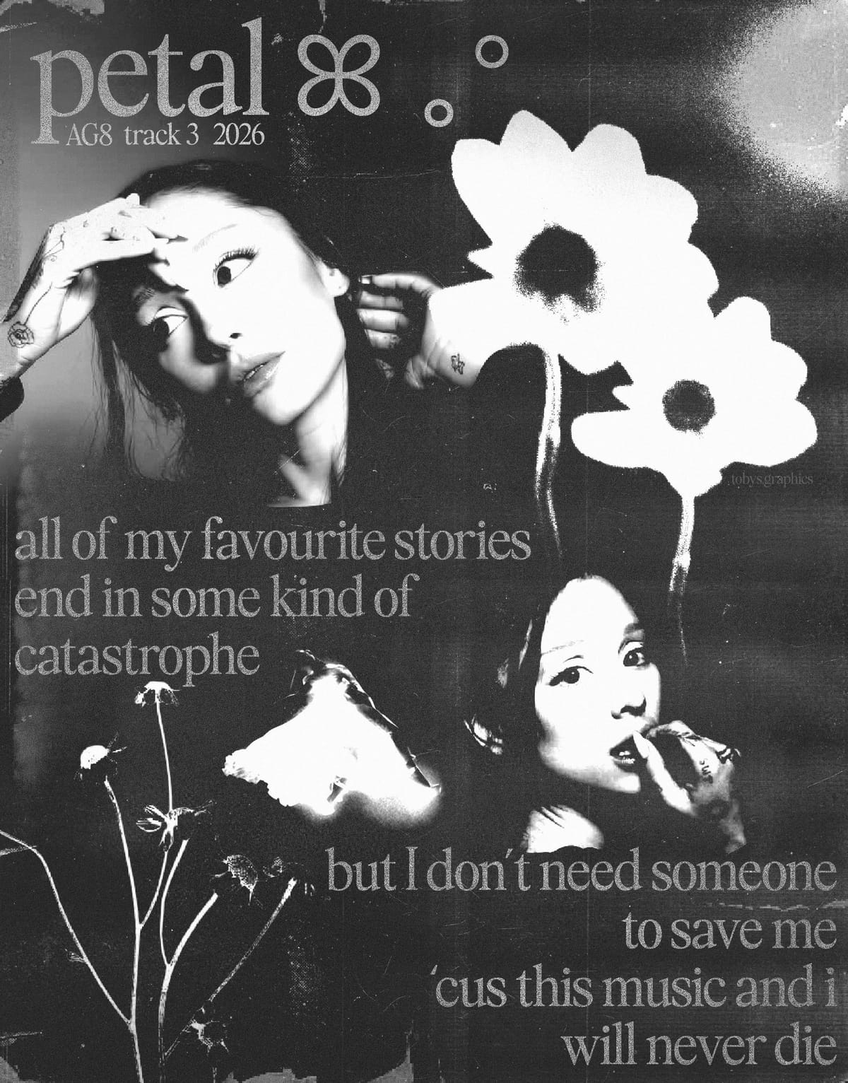 Ariana grande petal poster