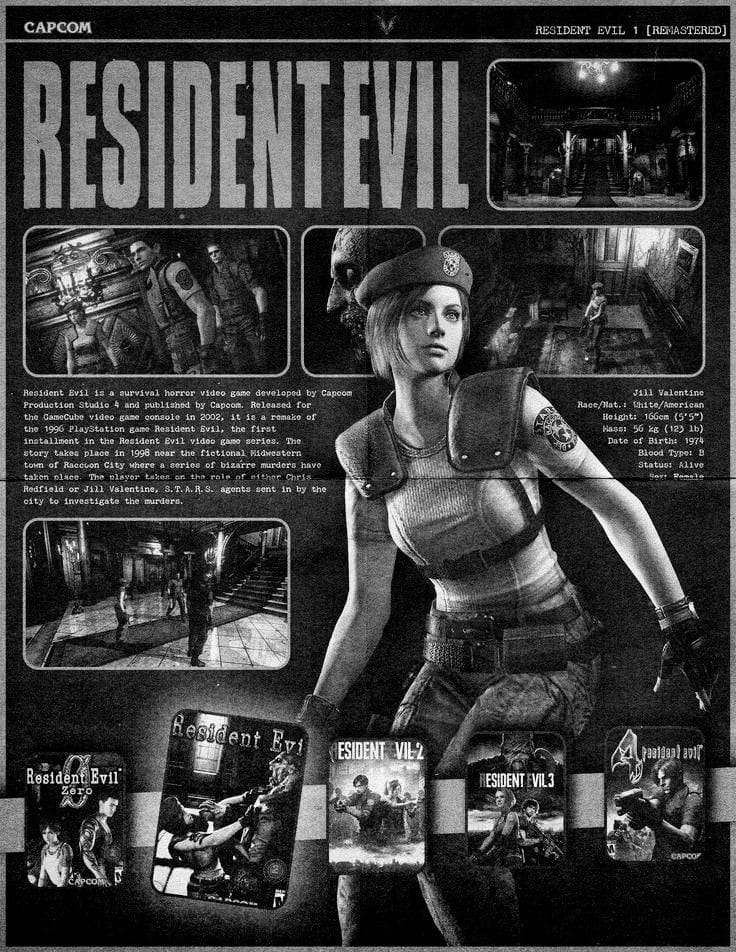 Jill Valentine poster