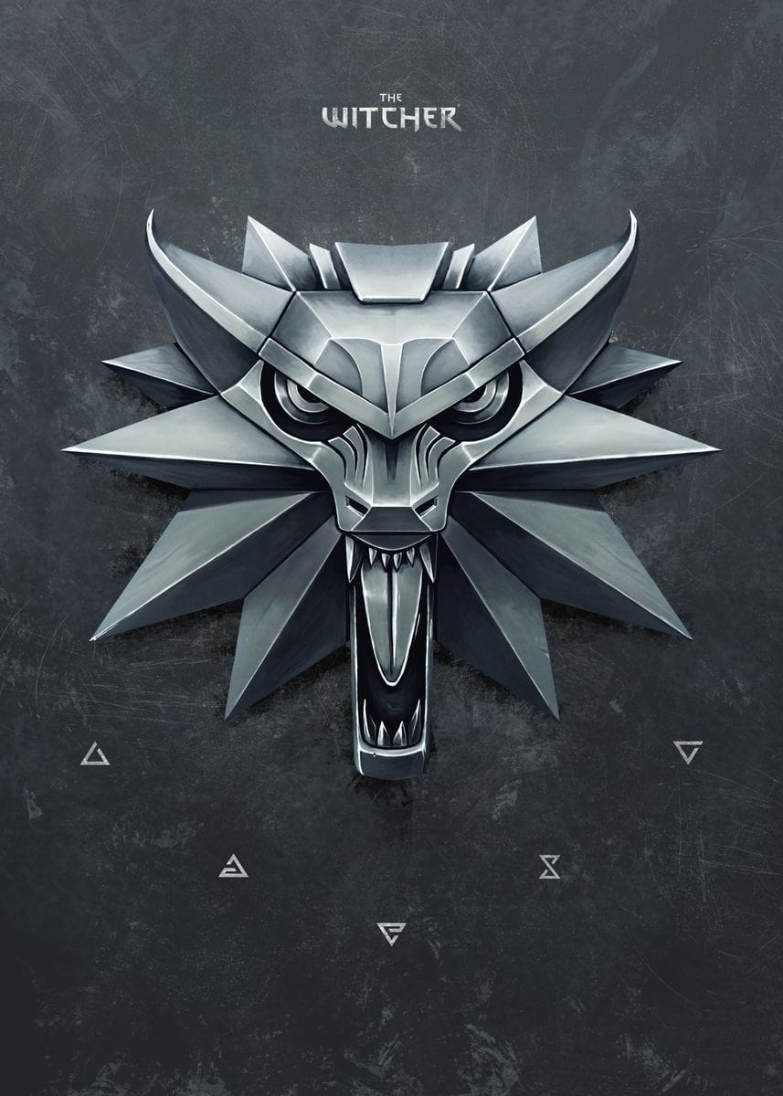 'School of Wolf' Poster, picture, metal print, paint by Witcher 3 | Displate