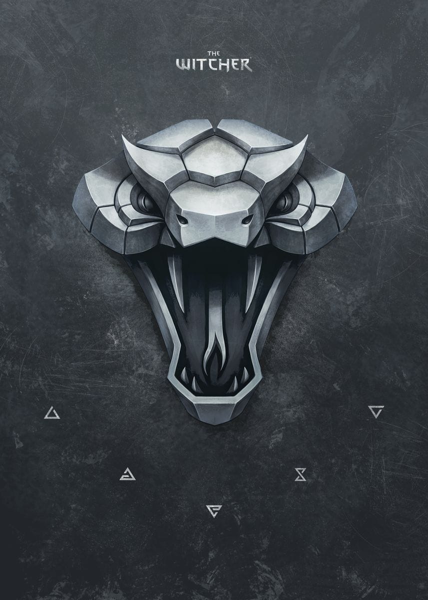 'School of Viper' Poster, picture, metal print, paint by Witcher 3 | Displate