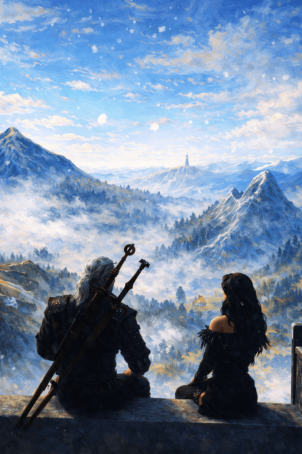 Geralt and Yennefer