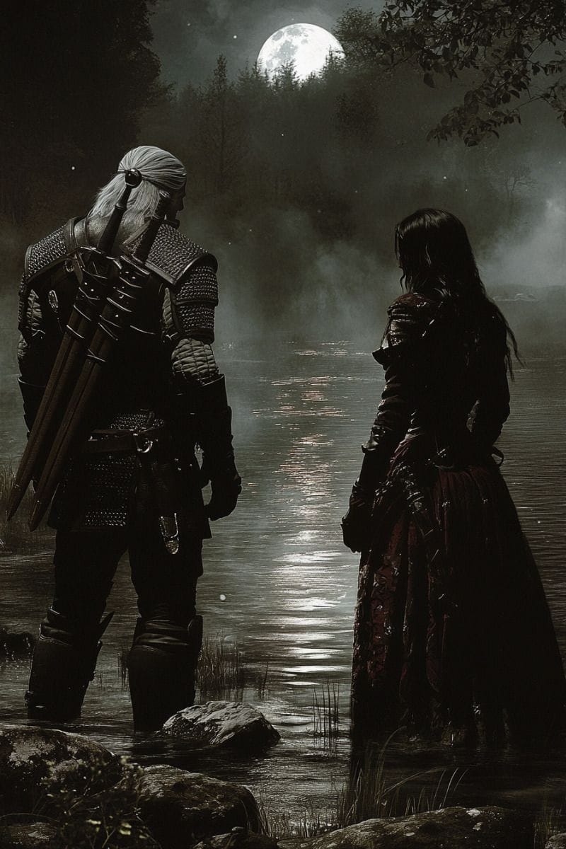 The Witcher Geralt De Riv et Yennefer de Vengerberg