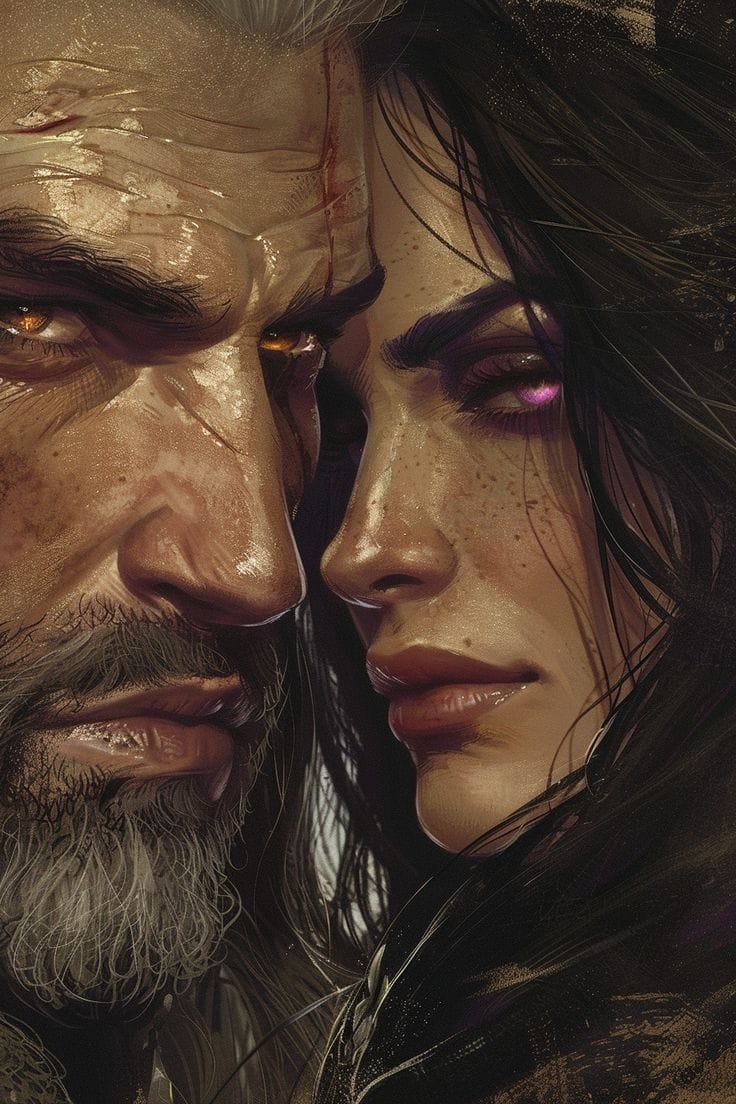 Geralt and Yennefer poster