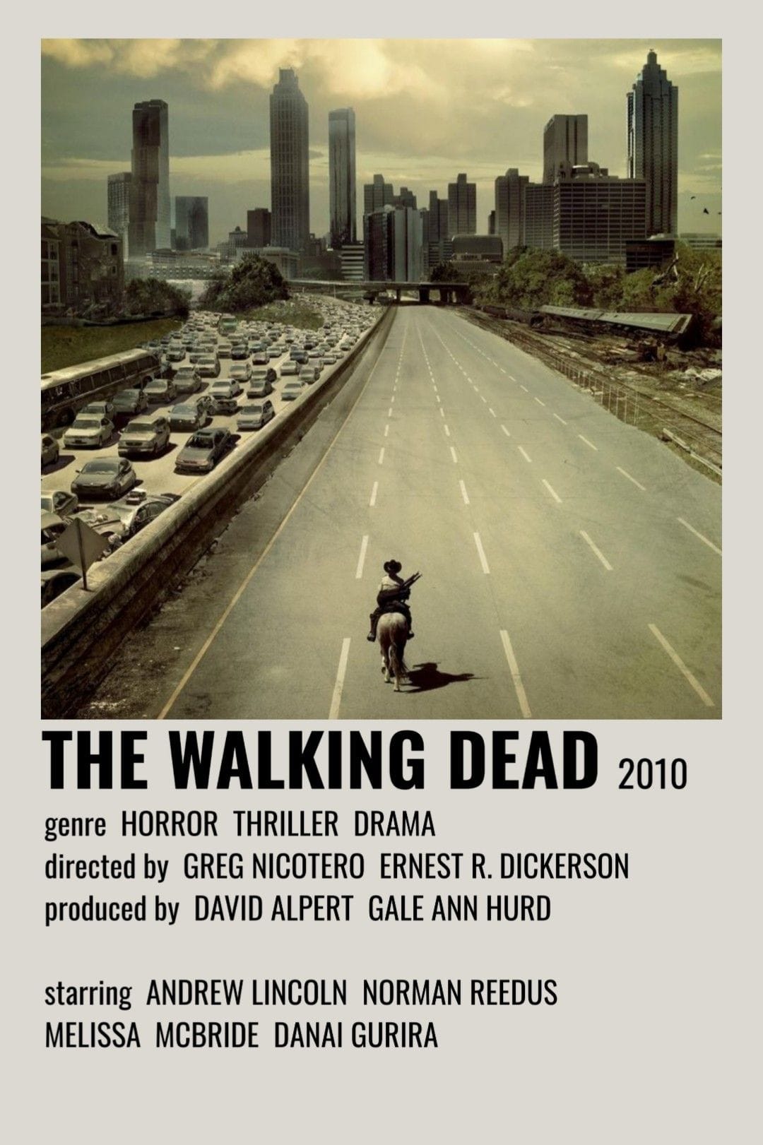 Walking dead minimalist poster