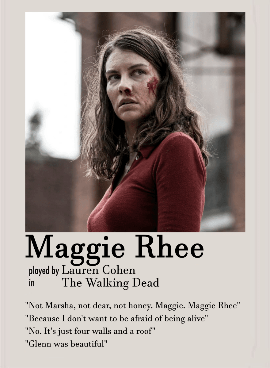 Maggie Rhee Polaroid Poster