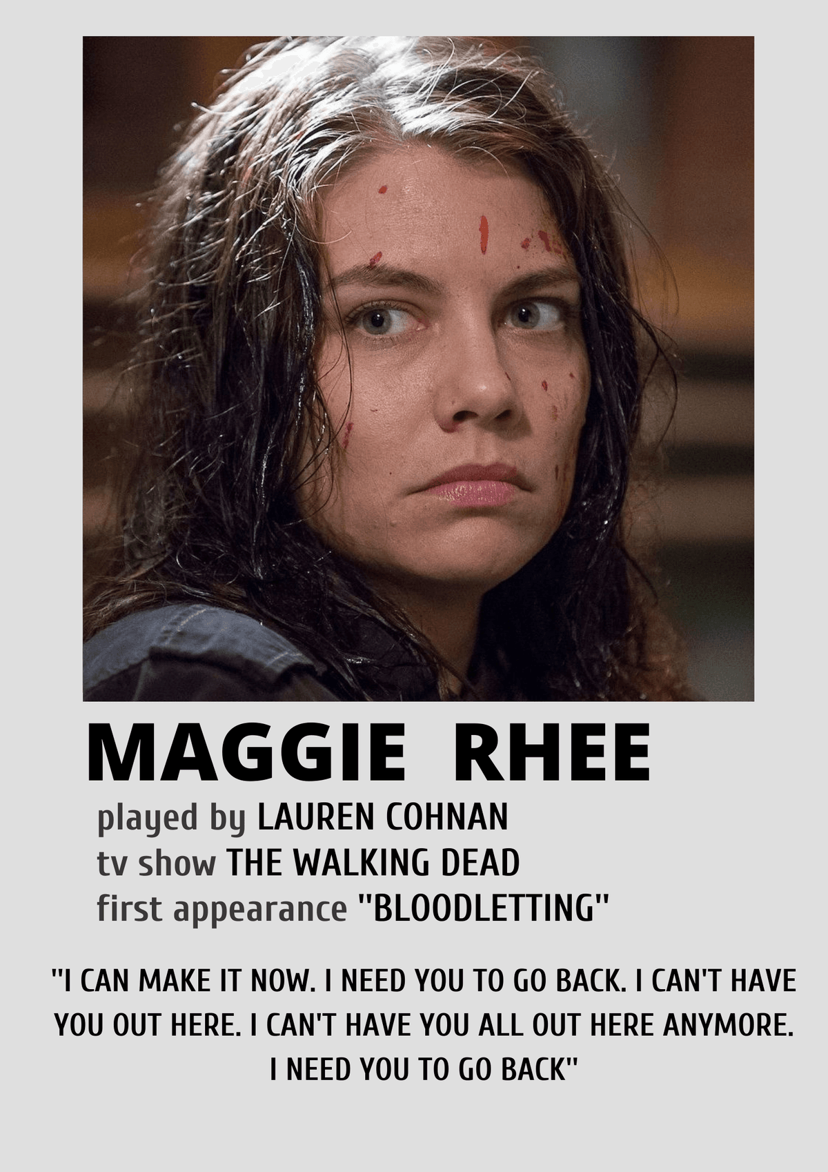 Maggie Rhee from The walking dead