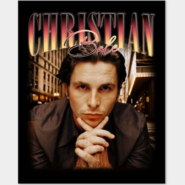 Christian Bale Bootleg Vintage Tshirt Poster