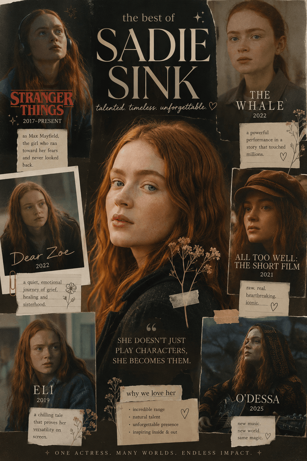 Sadie Sink in every universe ❤️