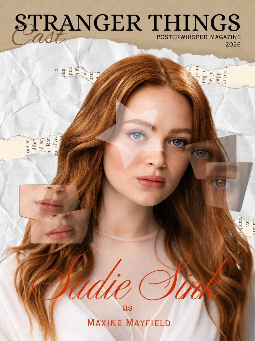 Sadie Sink poster 🧡🧡. Cute and beautiful poster or wallpaper just for you !!!