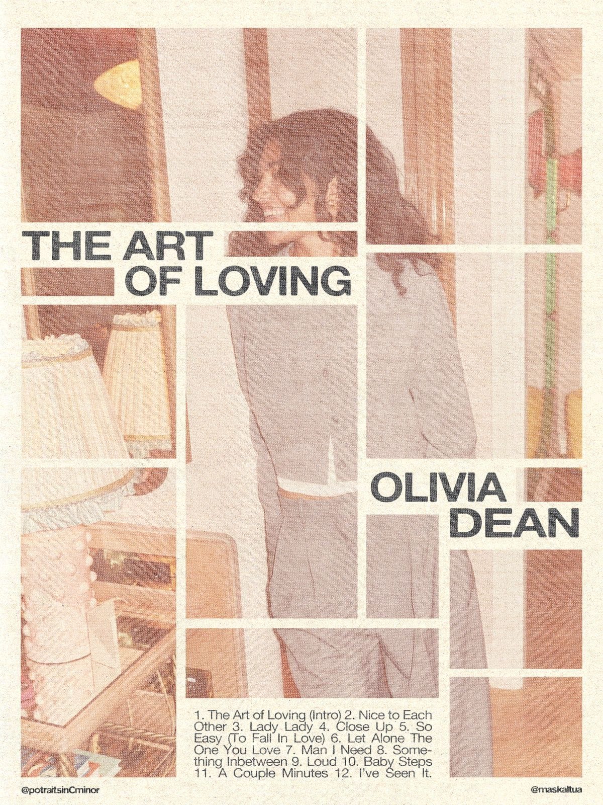 The Art of Loving - Olivia Dean (poster by: @potraitsinCminor)