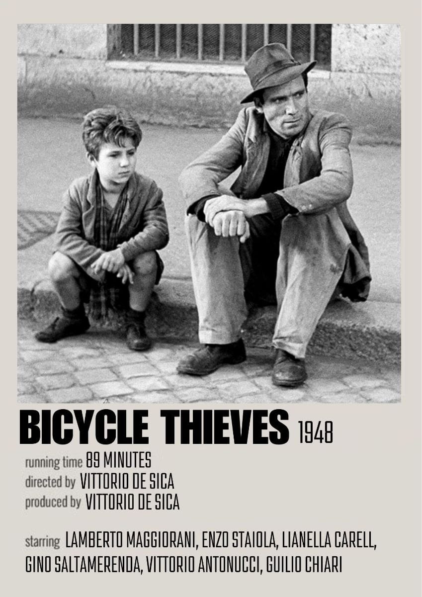 Bicycle Thieves vintage poster
