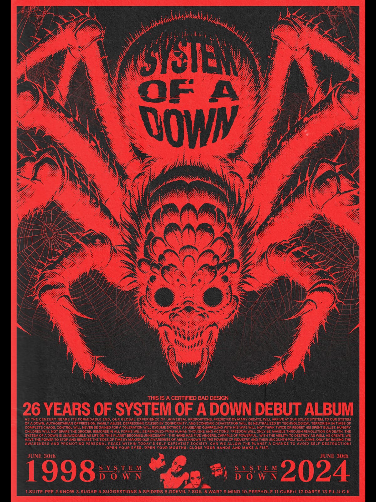 SYSTEM OF A DOWN - SPIDERS