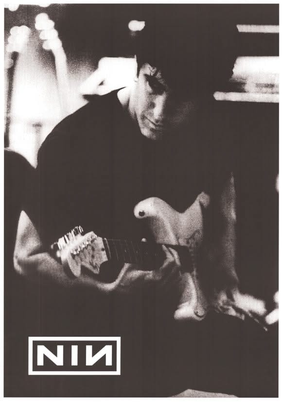 Nine Inch Nails Music Poster - 24 x 34 - Style A - Adhesive Sticker Paper