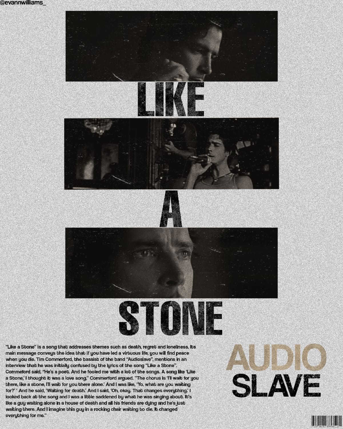Like A Stone. || Poster.