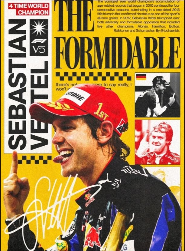 Sebastian Vettel poster