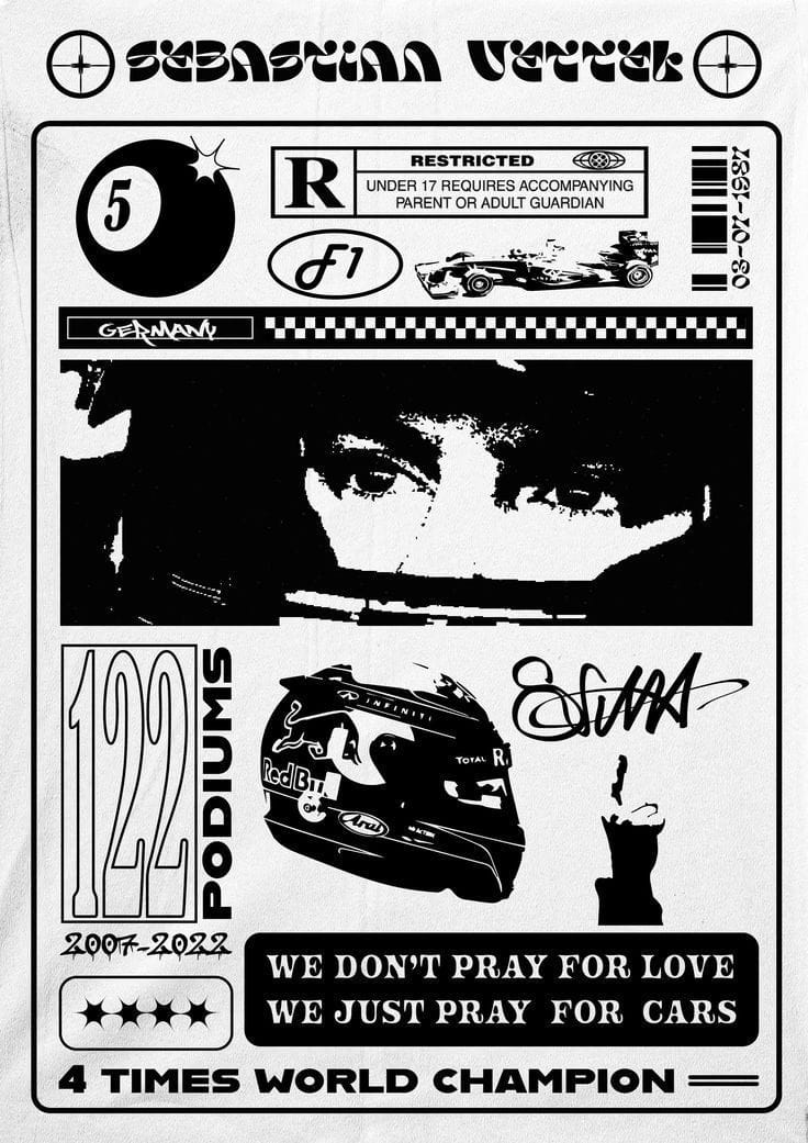 Vettel poster