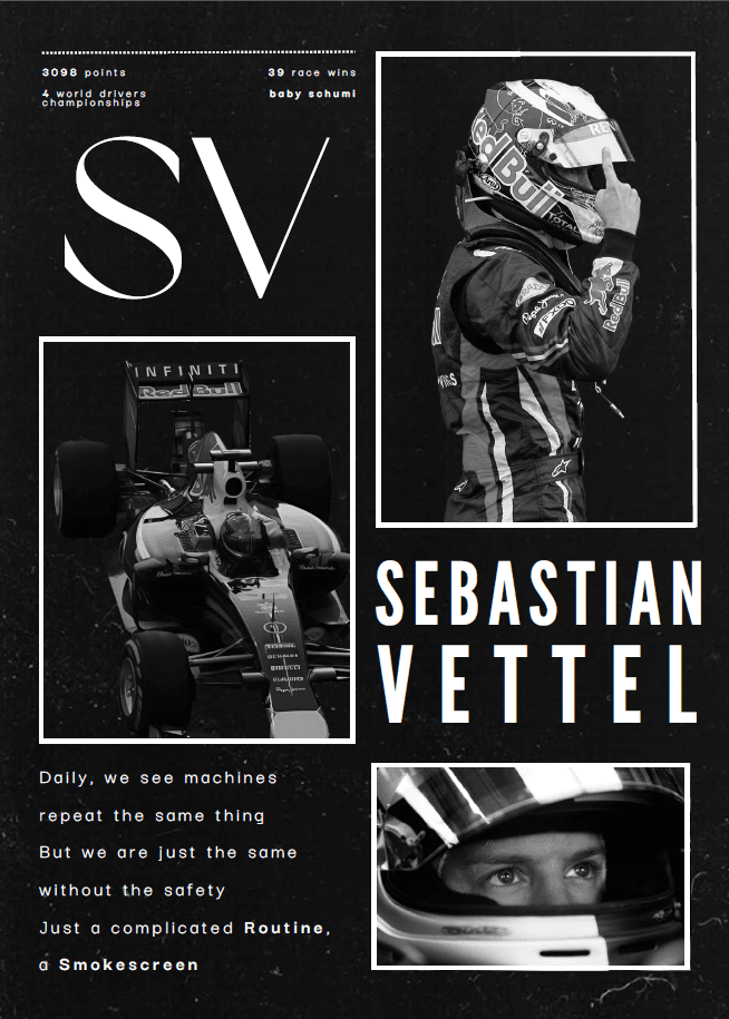 Formula 1 Wall Poster - Sebastian Vettel