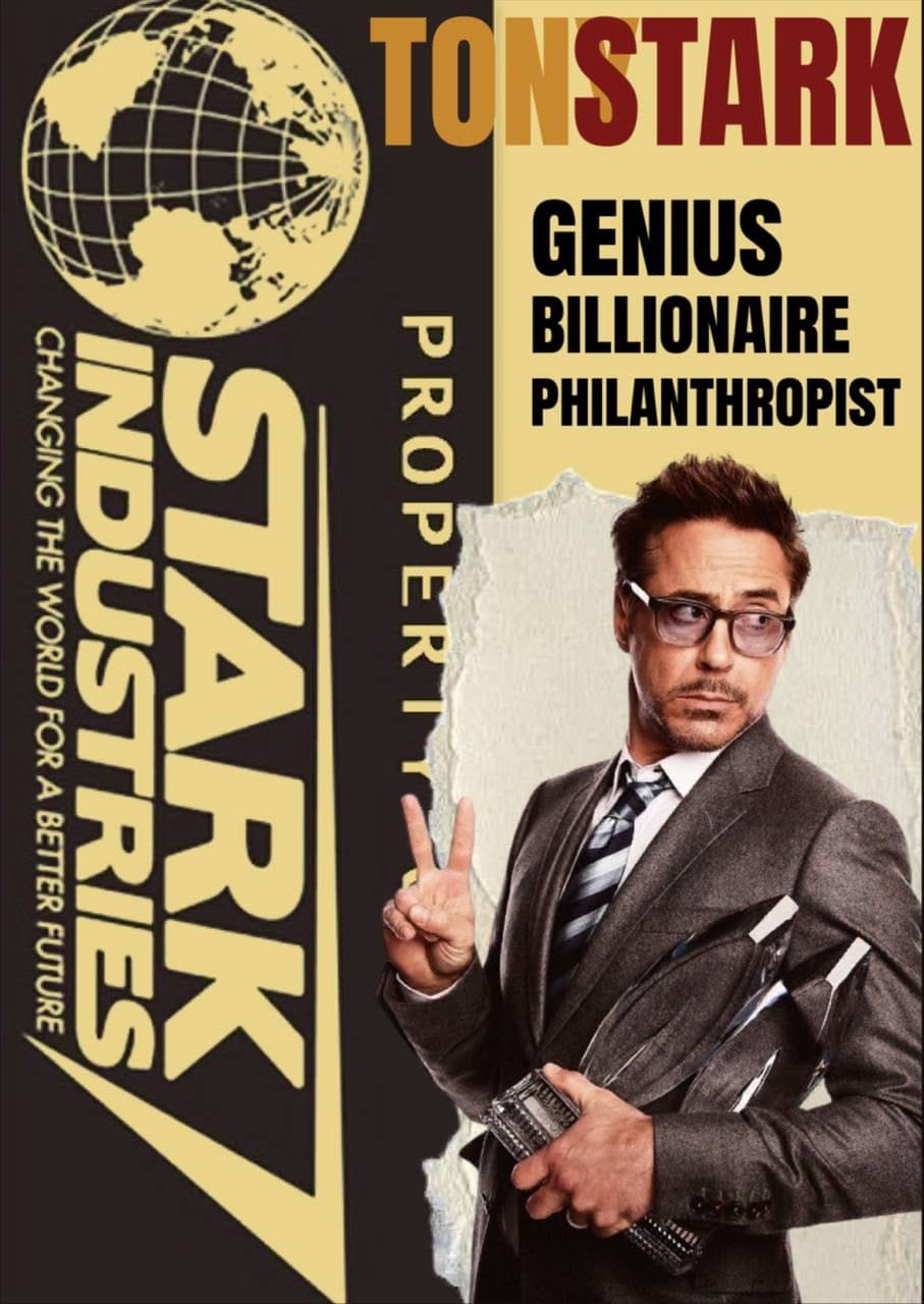 tony stark плакат тони старк постер