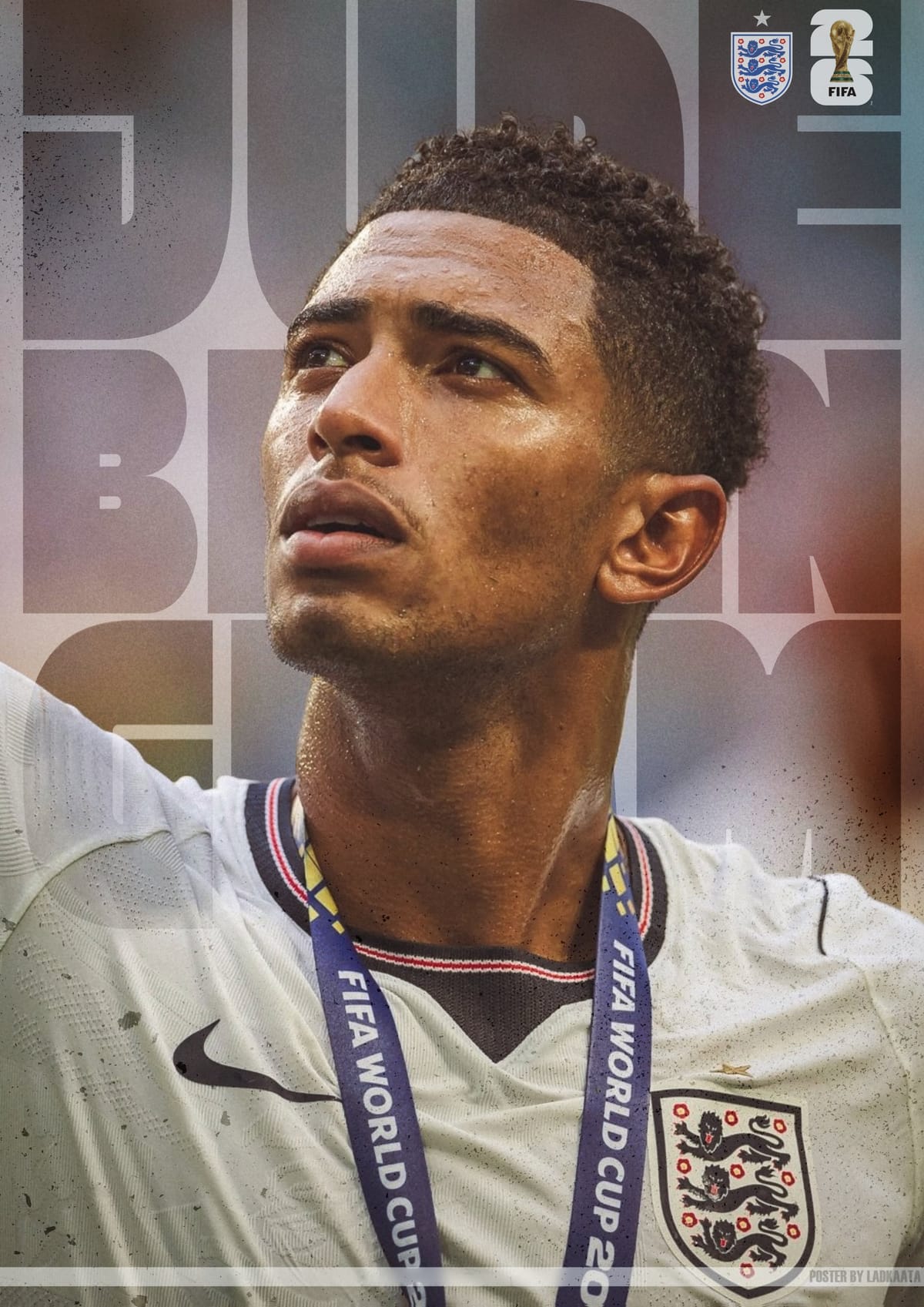 Jude Bellingham 'FIFA World Cup 2026™' Poster / Fan-Made Poster Design / by @ladkaata