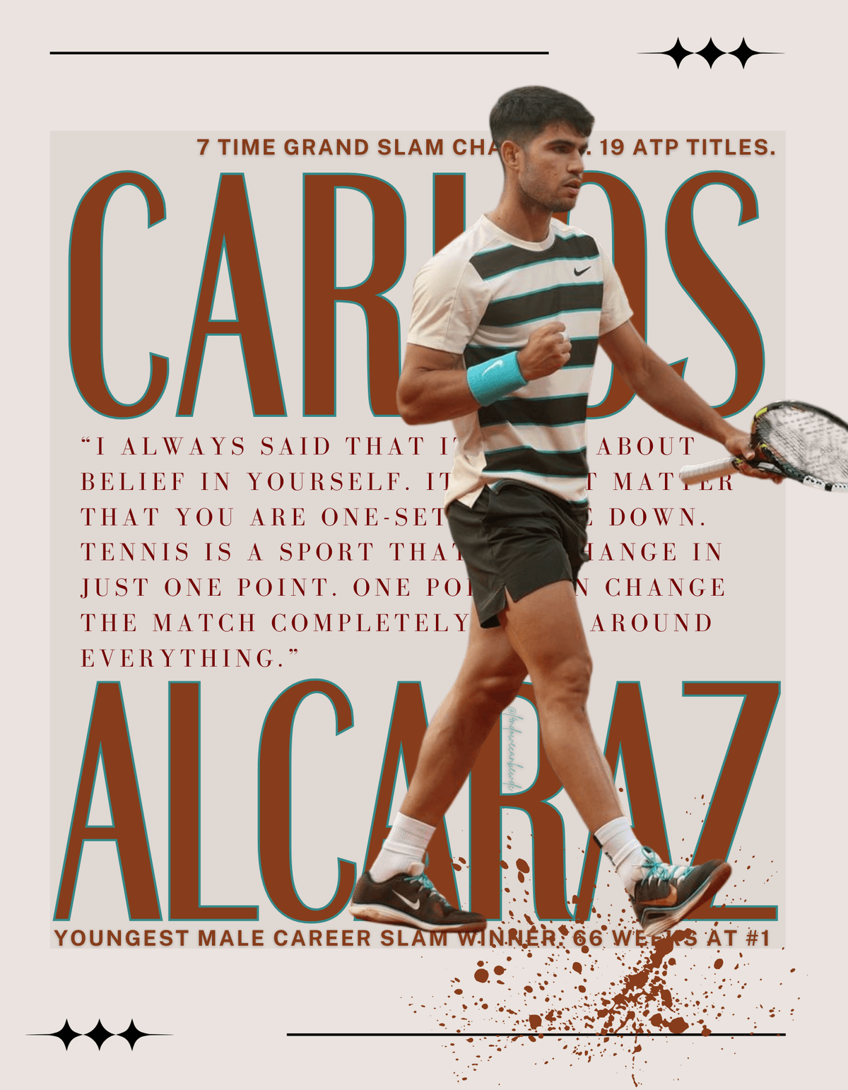 Carlos Alcaraz Poster