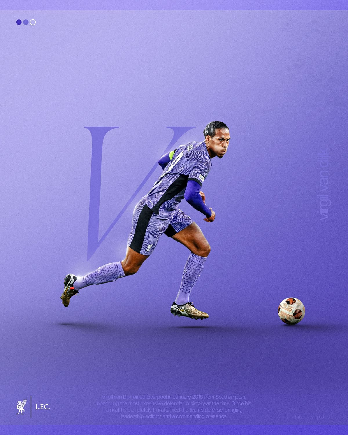 Virgil Van Dijk Liverpool Poster