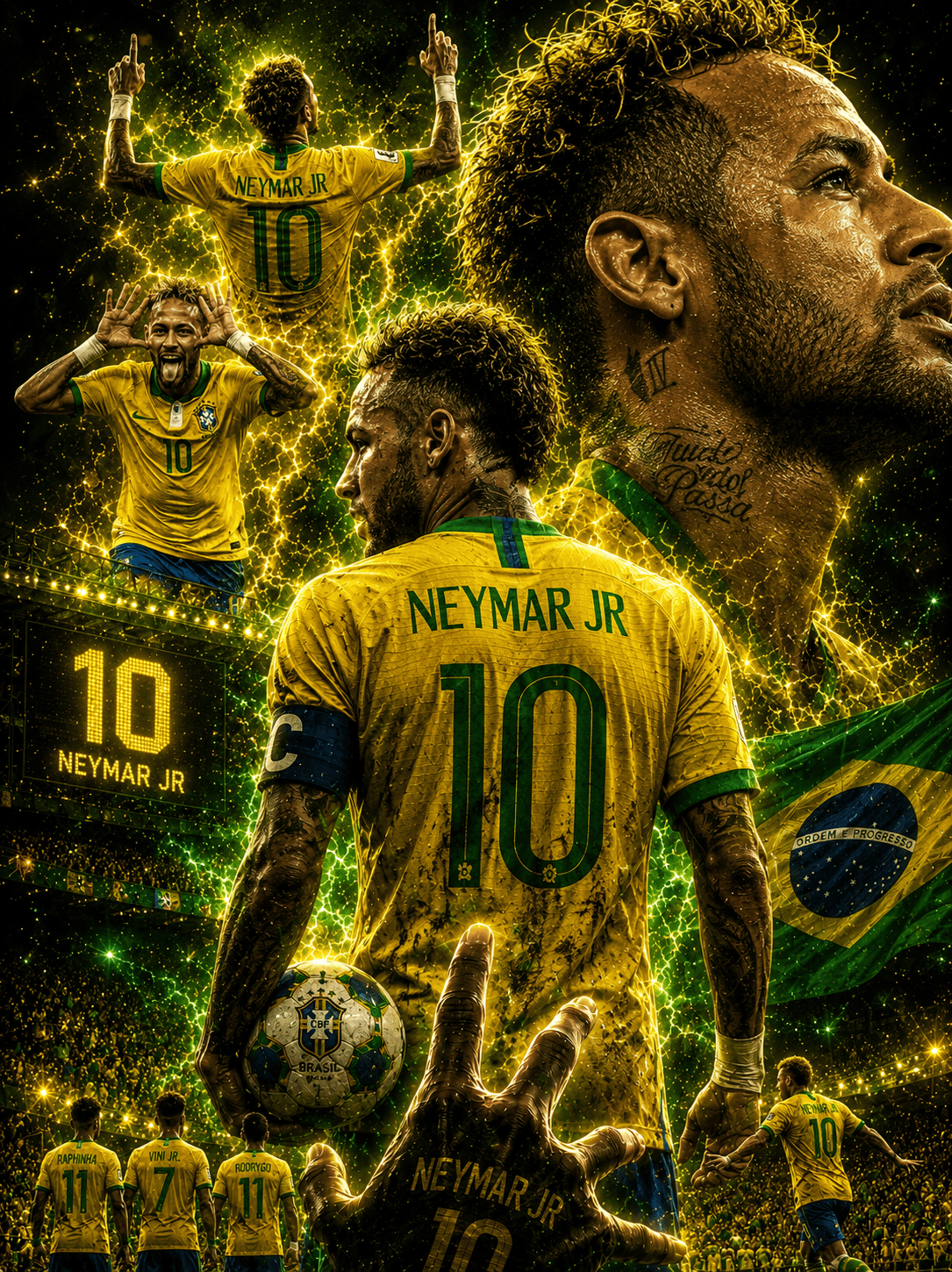 1. Neymar Jr 🇧🇷⚡ | Ultimate Brazil Aesthetic Wallpaper
