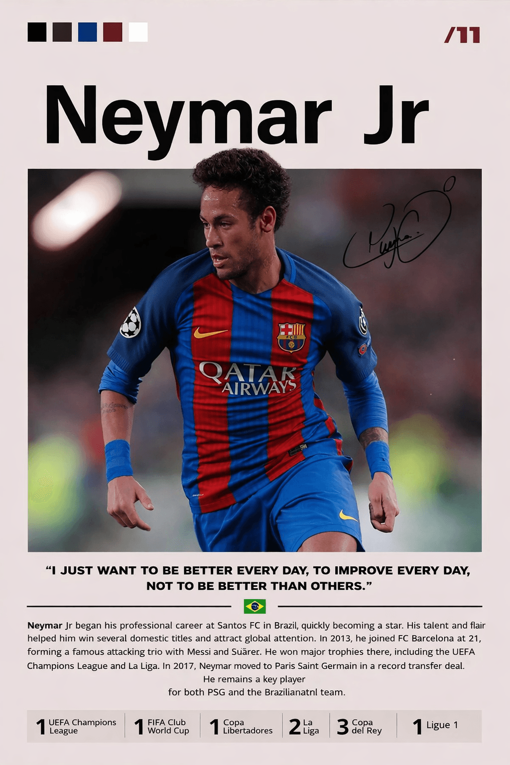 Neymar Jr poster