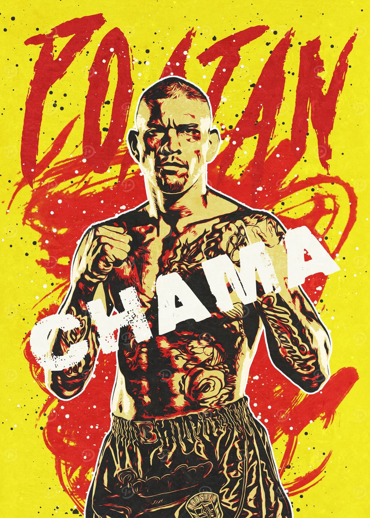 Alex Poatan Pereira MMA Fighter Poster