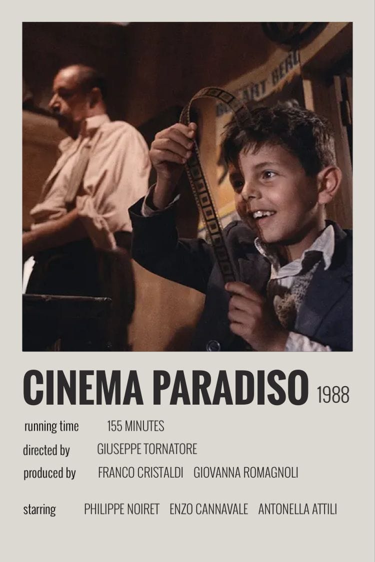 cinema paradiso polaroid poster