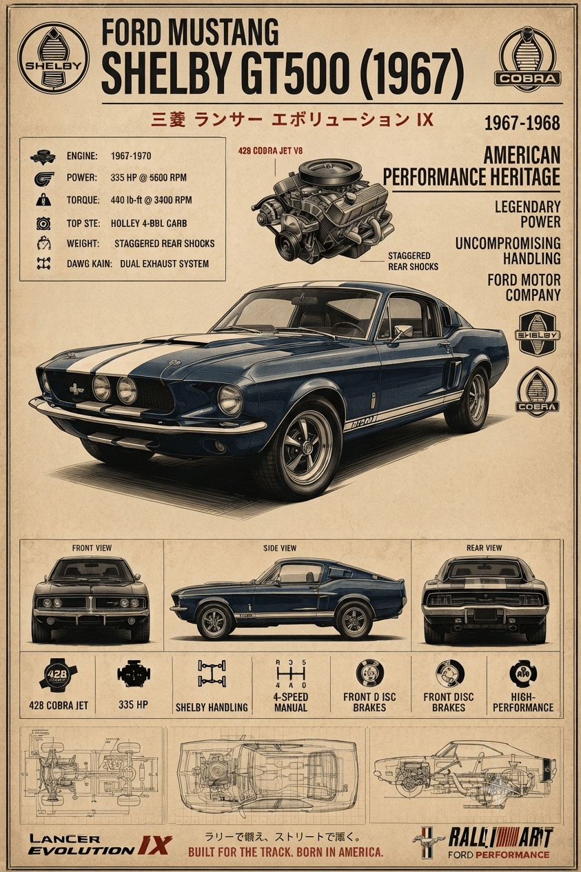 Shelby mustang poster