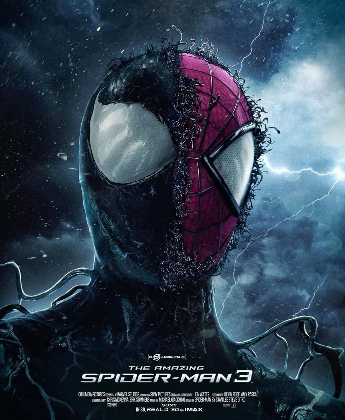 the amazing spiderman poster peter parker venom