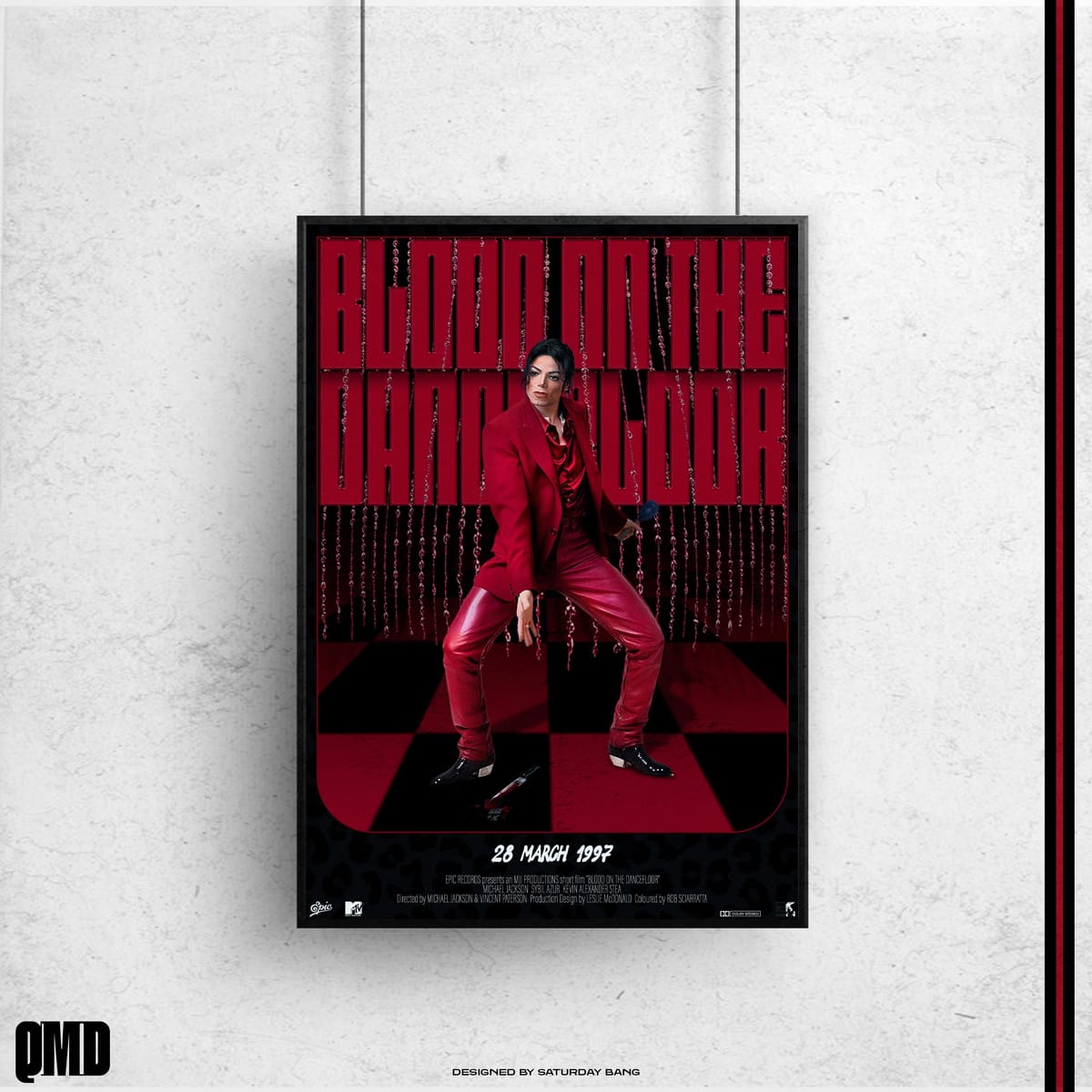 Blood On The Dance Floor Poster | HIStory Era Wall Art | 90s Music | A4-A0 Print