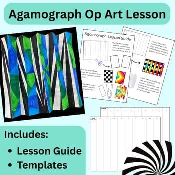 Agamograph Op Art Lesson Guide with Templates