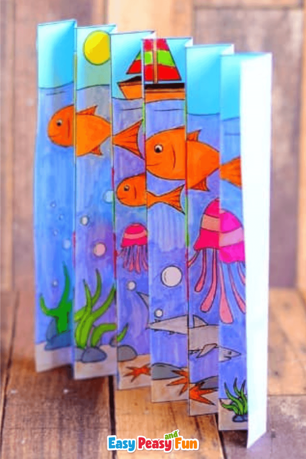 Fun Summer Craft - Agamograph for Kids (template)