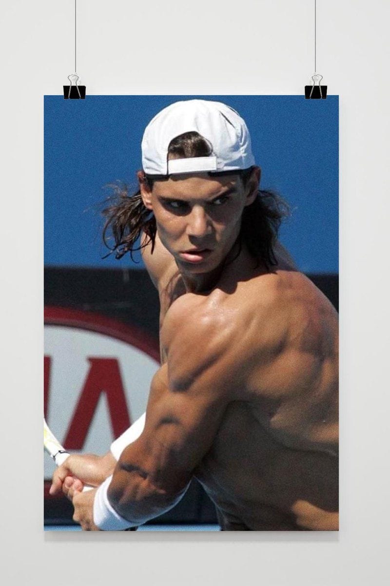 Rafael Nadal Poster - Sport Posters - Tennis - Atleet - Fotografie - Legende - Wanddecoratie Woonkamer - 180 gram papier - L7222AZ - Formaat 70 x 1...
