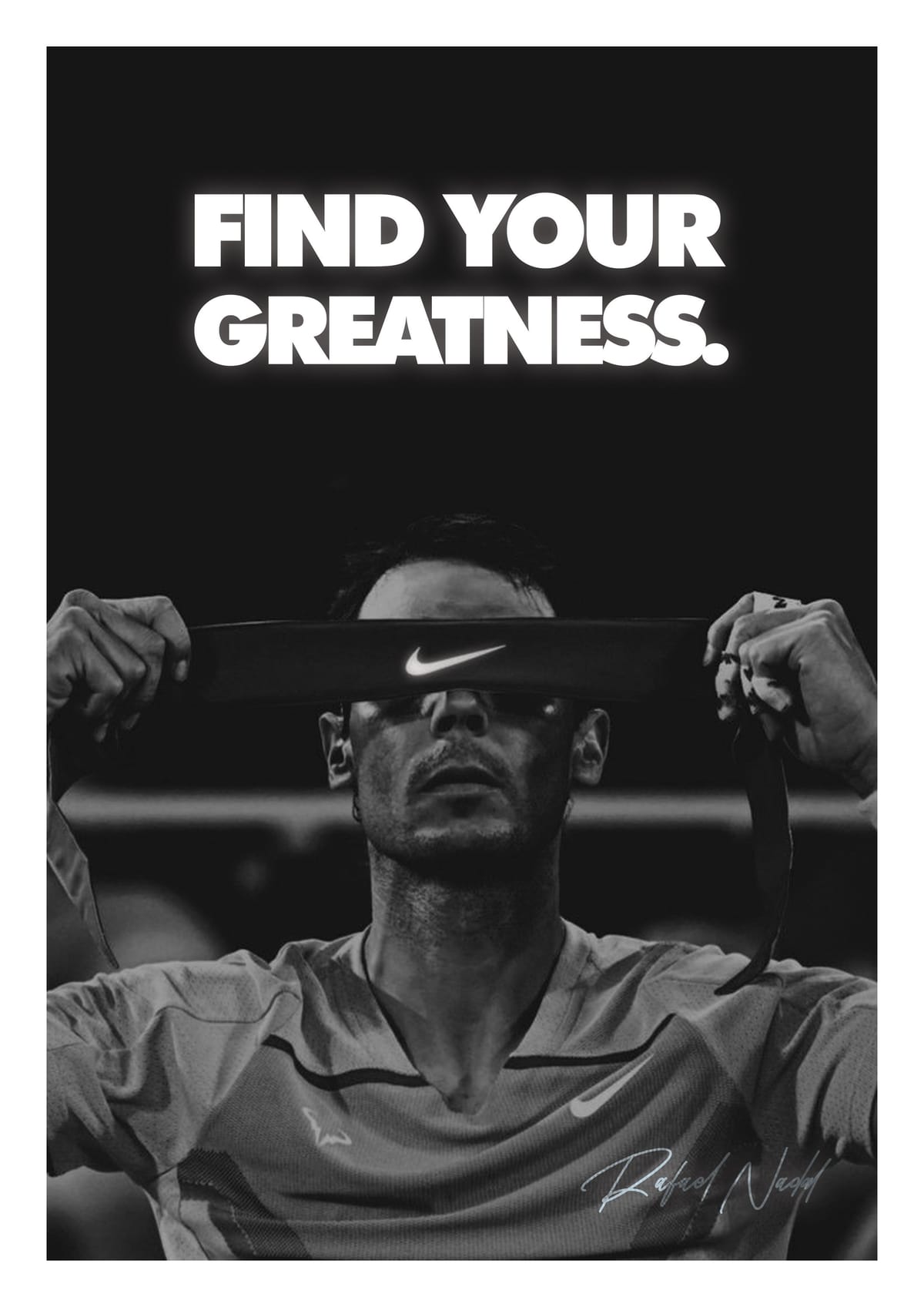 Rafael Nadal Nike Poster