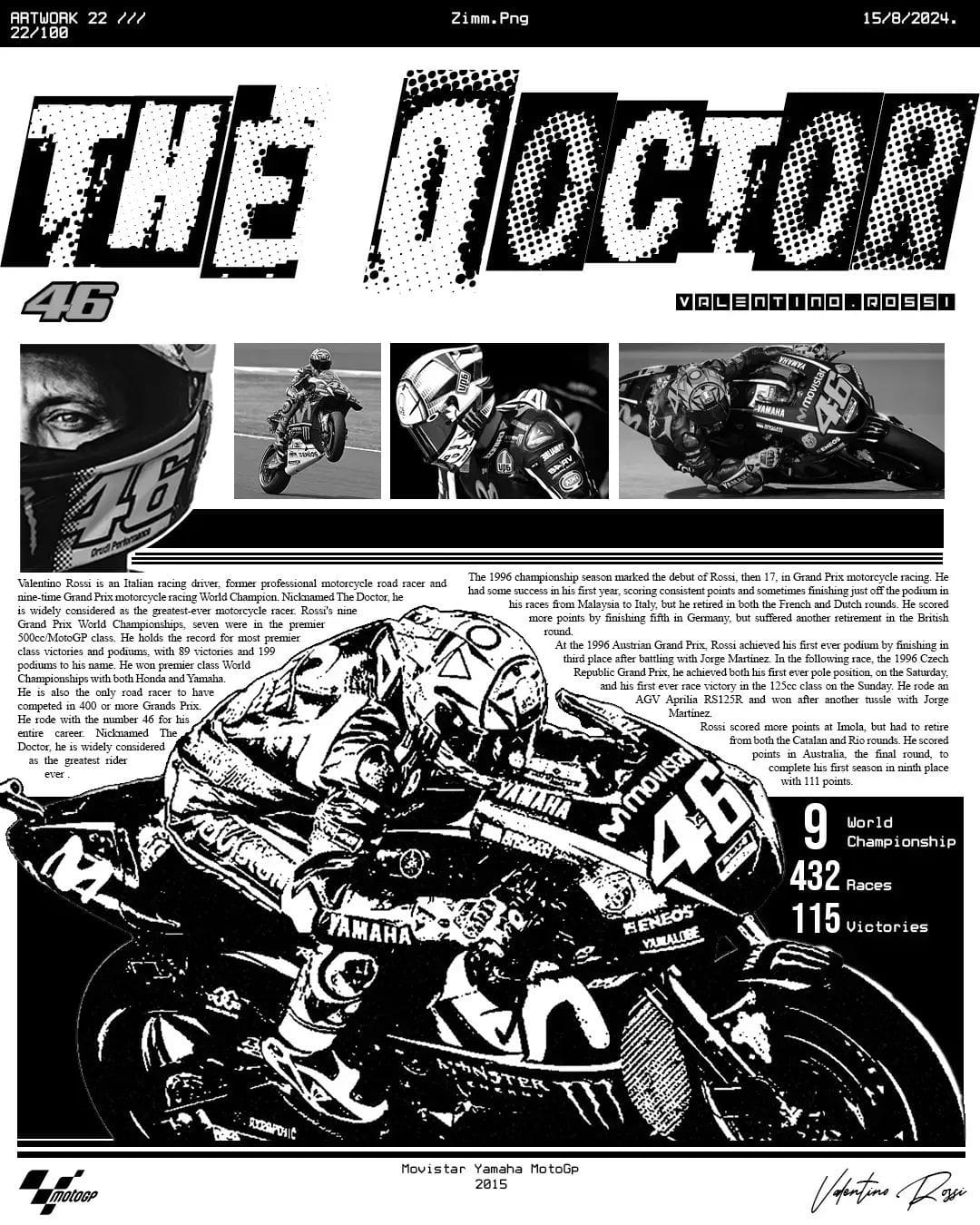 Valentino Rossi poster