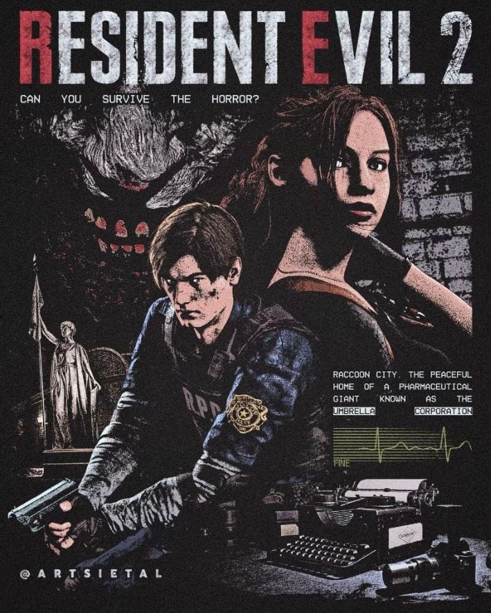 Resident evil 2 poster